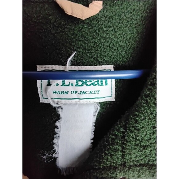 Vintage LL Bean Men's Nylon Warm Up Fleece Lined Jacket Zip Front XL - Picture 3 of 6